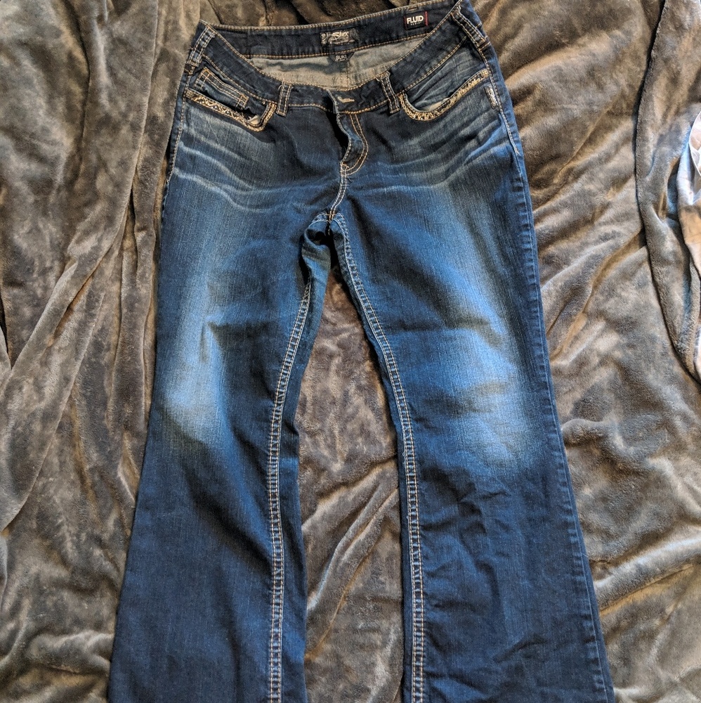 Silver fluid size 20 jeans